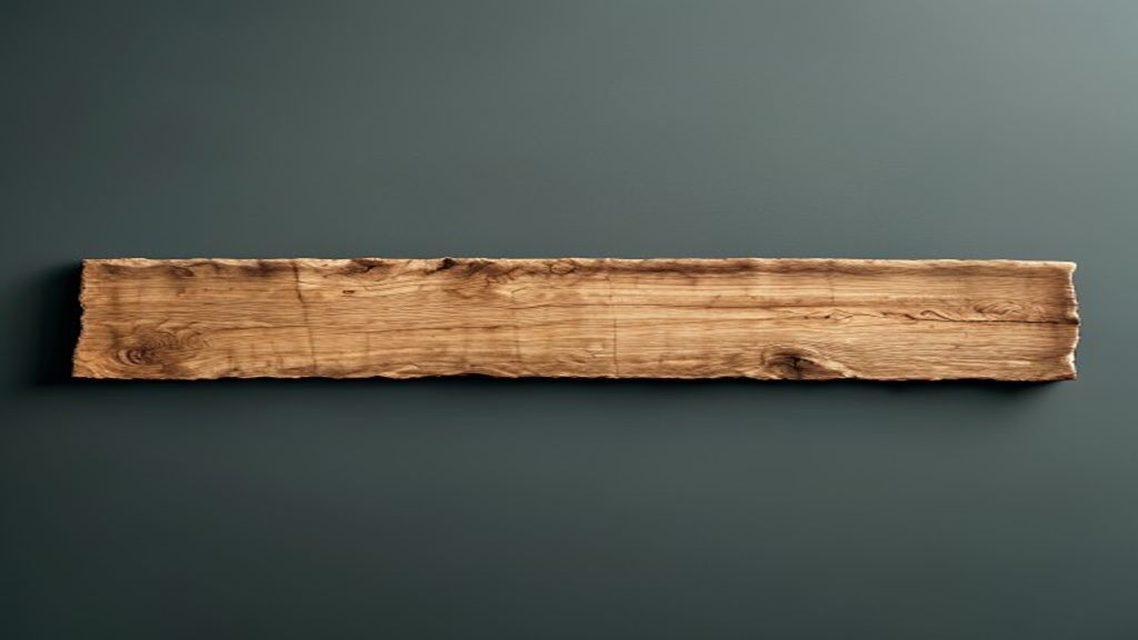 Finished live-edge ash board showing creamy pale open grain